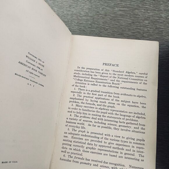 Antique Vintage 1920s Math Algebra Textbooks Lot of 5 - Picture 8 of 15